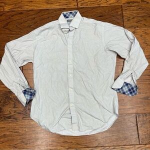 Thomas Dean cotton button down shirt
